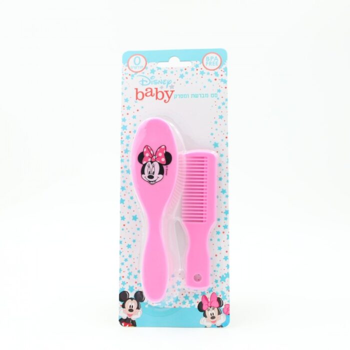 103388173_68a17bb58b714 طقم فرشاية + مشط للاطفال من ديزني لون زهري - الصورة 1