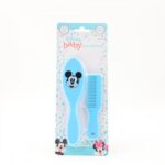 طقم فرشاية + مشط للاطفال من ديزني لون ازرق