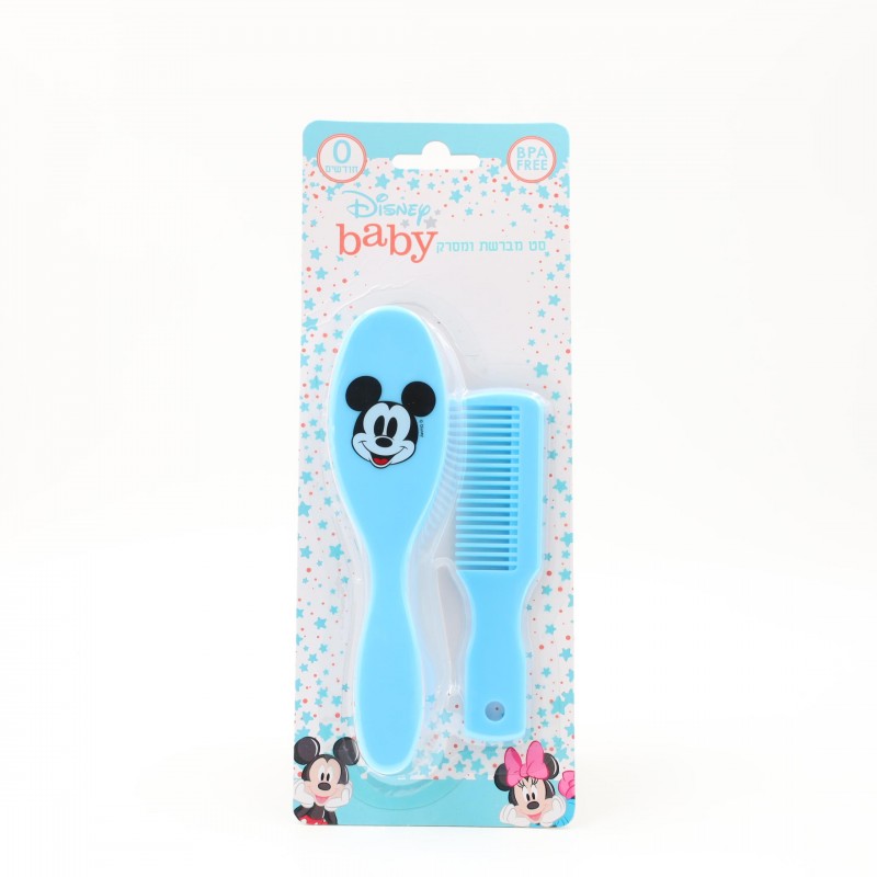 ⁦طقم فرشاية + مشط للاطفال من ديزني لون ازرق⁩ - الصورة ⁦1⁩