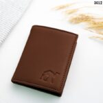 محفظة رجالية جلد لون بني 8 *10 سم