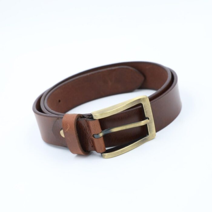 103388217_68a37533ecdfb قشاط رجالي جلد 110 سم لون بني - الصورة 1