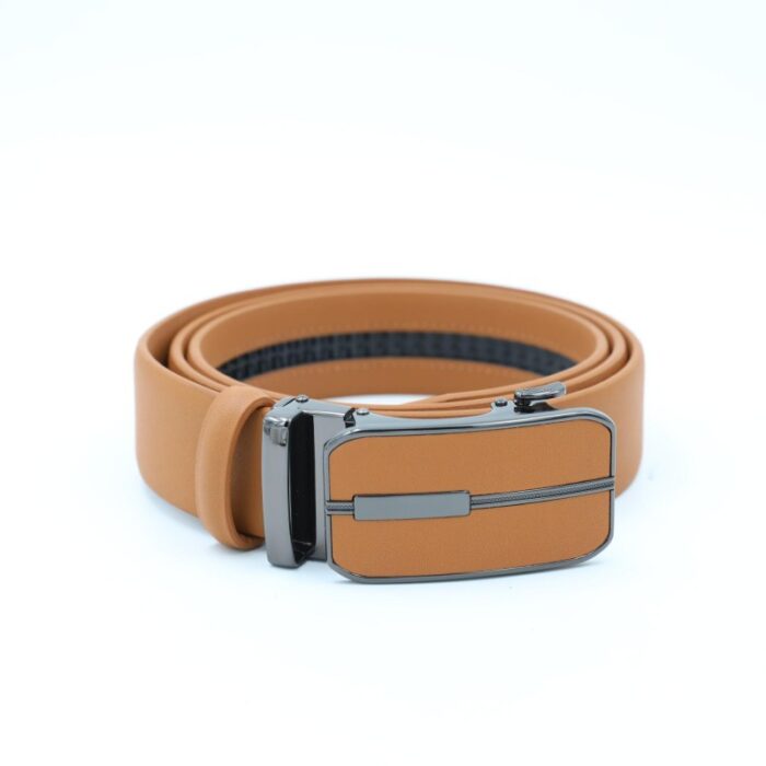 103388220_68a3753c94525 قشاط رجالي جلد 123 سم لون بيج - الصورة 1