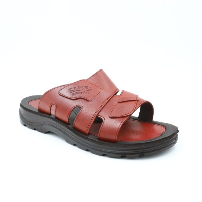 ⁦حفاية جلد طبيعي للرجال لون بني⁩ - الصورة ⁦2⁩