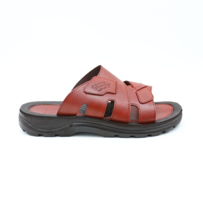 ⁦حفاية جلد طبيعي للرجال لون بني⁩ - الصورة ⁦3⁩