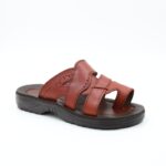 ⁦حفاية جلد طبيعي للأطفال لون بني⁩ - الصورة ⁦6⁩