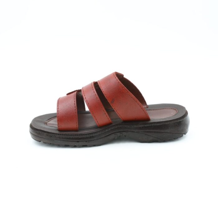 ⁦حفاية جلد طبيعي للأطفال لون بني⁩ - الصورة ⁦3⁩