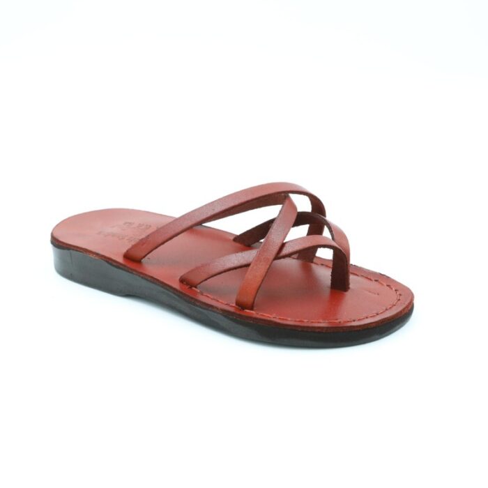 ⁦شبشب جلد طبيعي للأطفال لون بني⁩ - الصورة ⁦3⁩