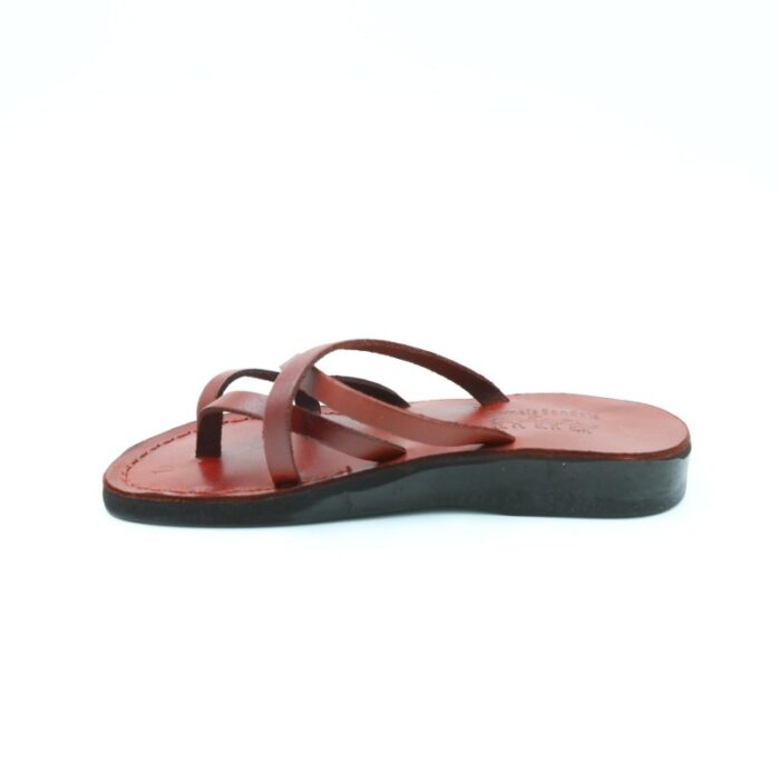 ⁦شبشب جلد طبيعي للأطفال لون بني⁩ - الصورة ⁦5⁩