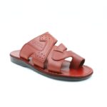 ⁦حفاية جلد طبيعي للرجال لون بني⁩ - الصورة ⁦2⁩