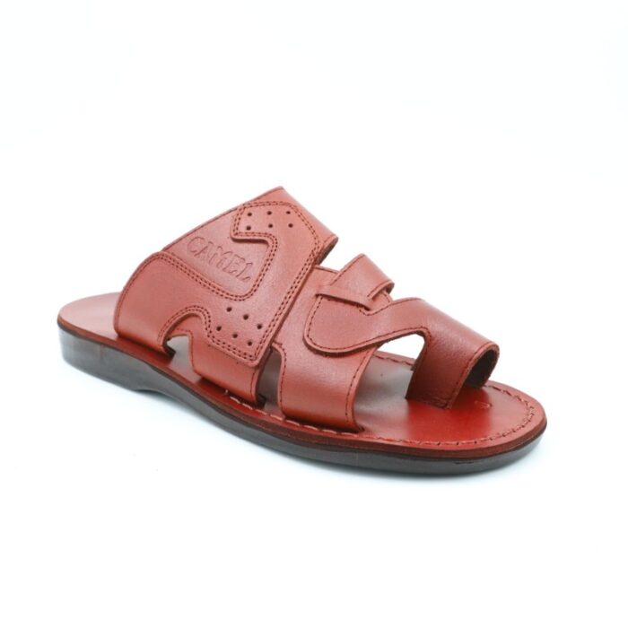 ⁦حفاية جلد طبيعي للرجال لون بني⁩ - الصورة ⁦2⁩