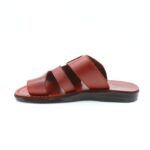 ⁦حفاية جلد طبيعي للرجال لون بني⁩ - الصورة ⁦4⁩