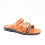 ⁦حفاية جلد طبيعي للنساء لون بيج⁩ - الصورة ⁦2⁩