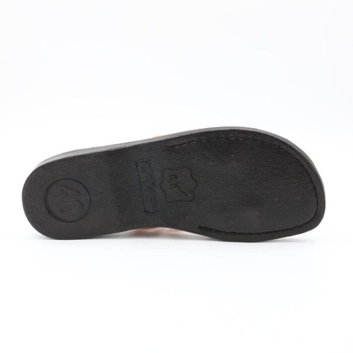 ⁦حفاية جلد طبيعي للنساء لون بيج⁩ - الصورة ⁦5⁩