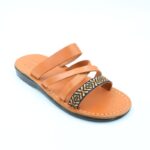 ⁦حفاية جلد طبيعي للنساء لون بيج⁩ - الصورة ⁦6⁩