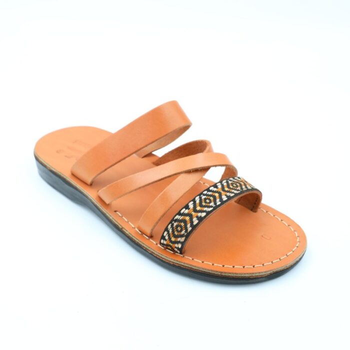 ⁦حفاية جلد طبيعي للنساء لون بيج⁩ - الصورة ⁦6⁩