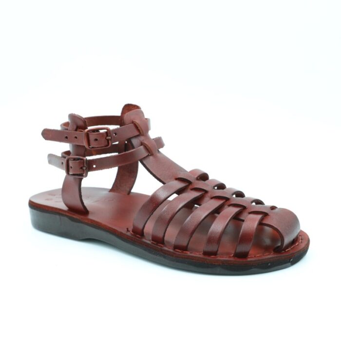 ⁦صندل جلد طبيعي للنساء لون بني⁩ - الصورة ⁦3⁩