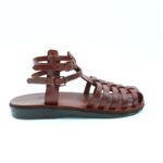 ⁦صندل جلد طبيعي للنساء لون بني⁩ - الصورة ⁦4⁩