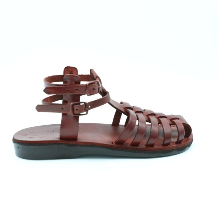 ⁦صندل جلد طبيعي للنساء لون بني⁩ - الصورة ⁦4⁩