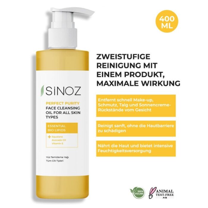 103388283_68a83b2dcb175 زيت سينوز بيرفكت بيوريتي لتنظيف الوجه لجميع أنواع البشرة 400 مل - الصورة 1