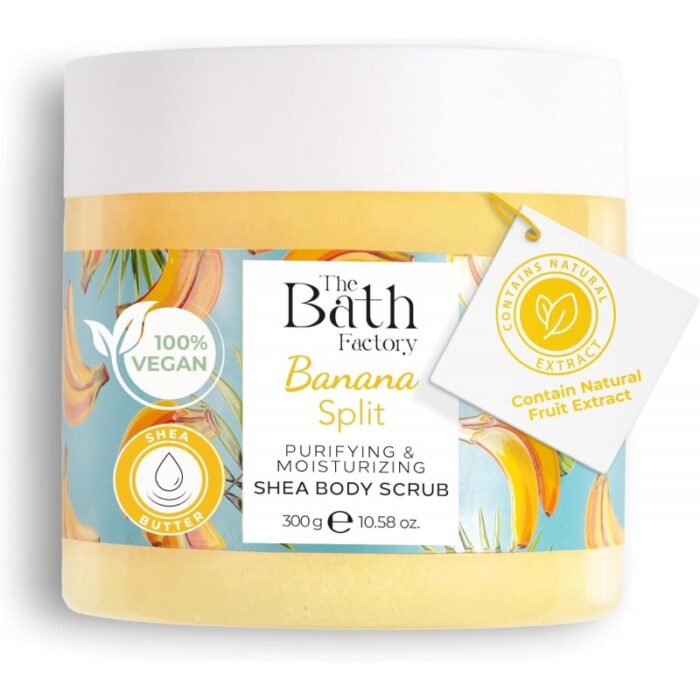 ⁦مقشر الجسم بزبدة الشيا والموز من ذا باث فاكتوري 300 غرام⁩ - الصورة ⁦2⁩