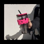 كاسة زجاج مع مصامة حجم 450 مل