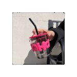 ⁦كاسة زجاج مع مصامة حجم 350 مل⁩ - الصورة ⁦2⁩