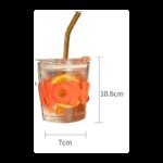 ⁦كاسة زجاج مع مصامة حجم 350 مل⁩ - الصورة ⁦3⁩