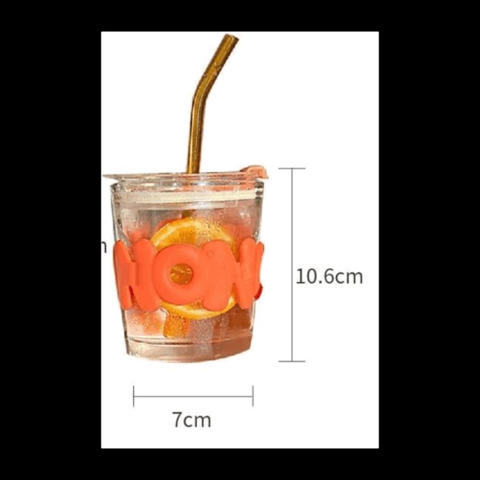 ⁦كاسة زجاج مع مصامة حجم 350 مل⁩ - الصورة ⁦3⁩