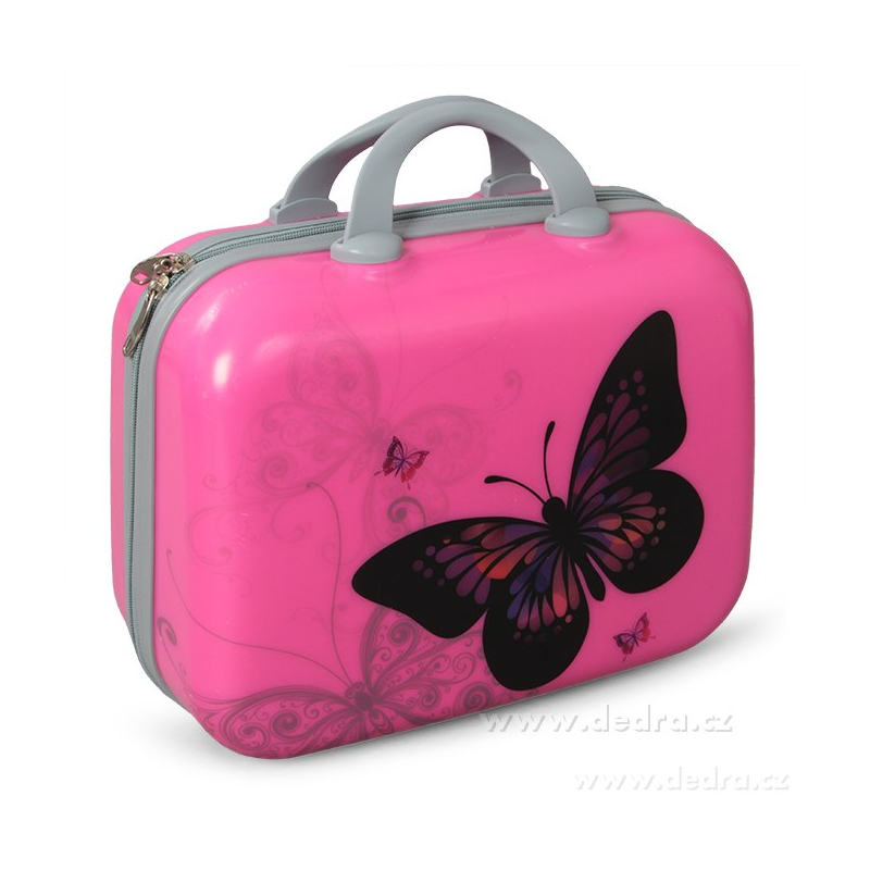 ⁦حقيبة ميك آب حجم 24.5×30 سم لون فوشي⁩ - الصورة ⁦1⁩