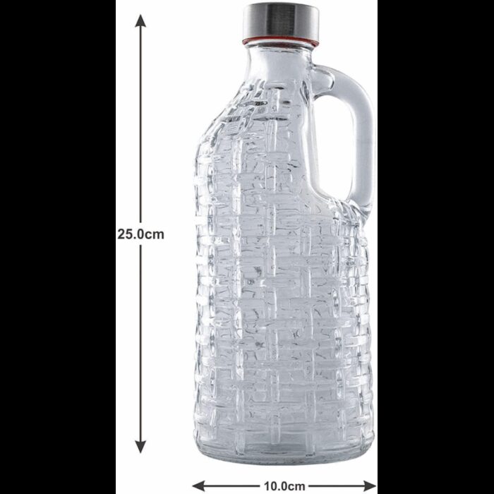 ⁦قارورة زجاج مع غطاء ستانلس⁩ - الصورة ⁦2⁩