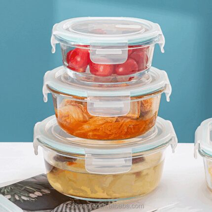 طقم تبرويرات زجاج دائرية عدد 3