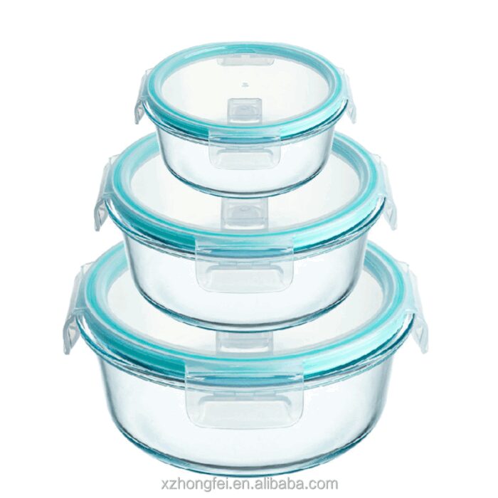 ⁦طقم تبرويرات زجاج دائرية عدد 3⁩ - الصورة ⁦2⁩