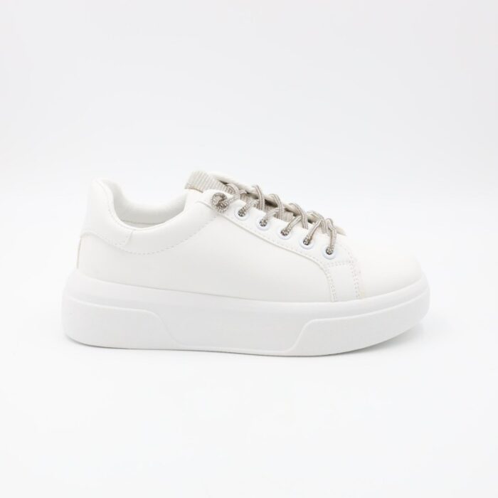 ⁦حذاء سبورت للنساء لون أبيض⁩ - الصورة ⁦3⁩