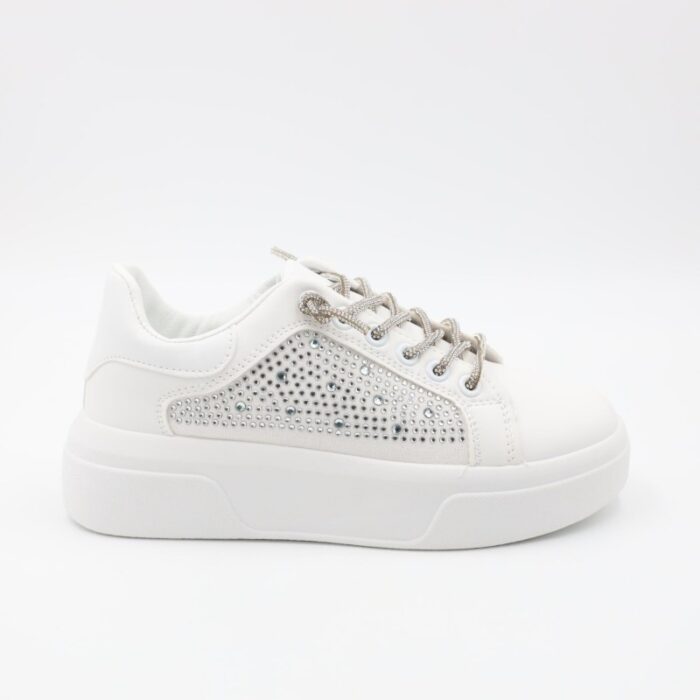 ⁦حذاء سبورت للنساء لون أبيض⁩ - الصورة ⁦3⁩