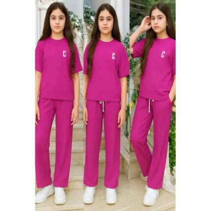 بيجامة صيفية للنساء لون فوشي