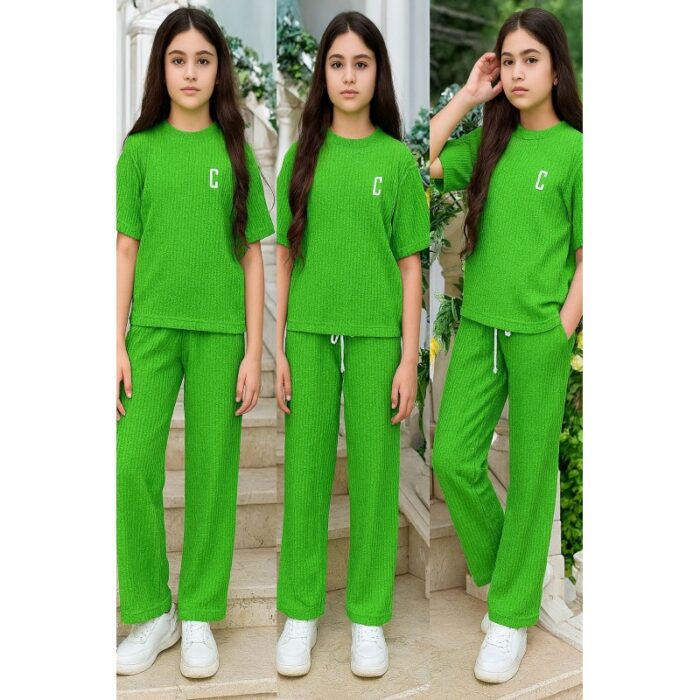 103388429_68a83bcb7a0dd بيجامة صيفية للنساء لون أخضر - الصورة 1