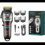 VGR V-699 ماكينة حلاقة احترافية لاسلكية بشاشة رقمية