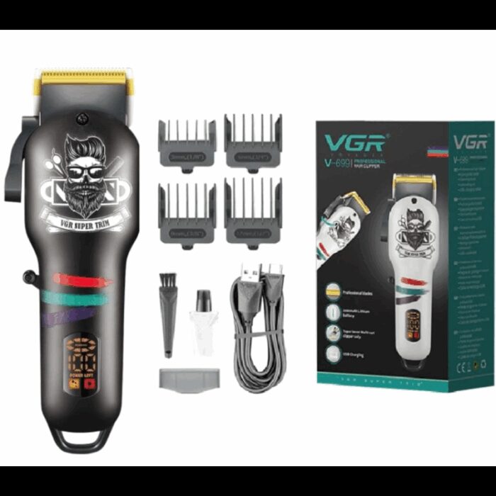 103388527_68a83cafa8396 VGR V-699 ماكينة حلاقة احترافية لاسلكية بشاشة رقمية - الصورة 1