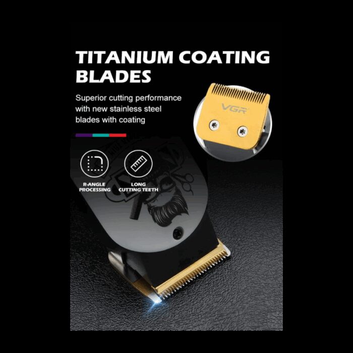 ⁦VGR V-699 ماكينة حلاقة احترافية لاسلكية بشاشة رقمية⁩ - الصورة ⁦5⁩