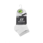 Skechers Kids (31-35) 3 Pairs Socks - White