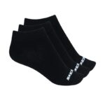Skechers Womens (36-41) 3 Pairs Socks - Black