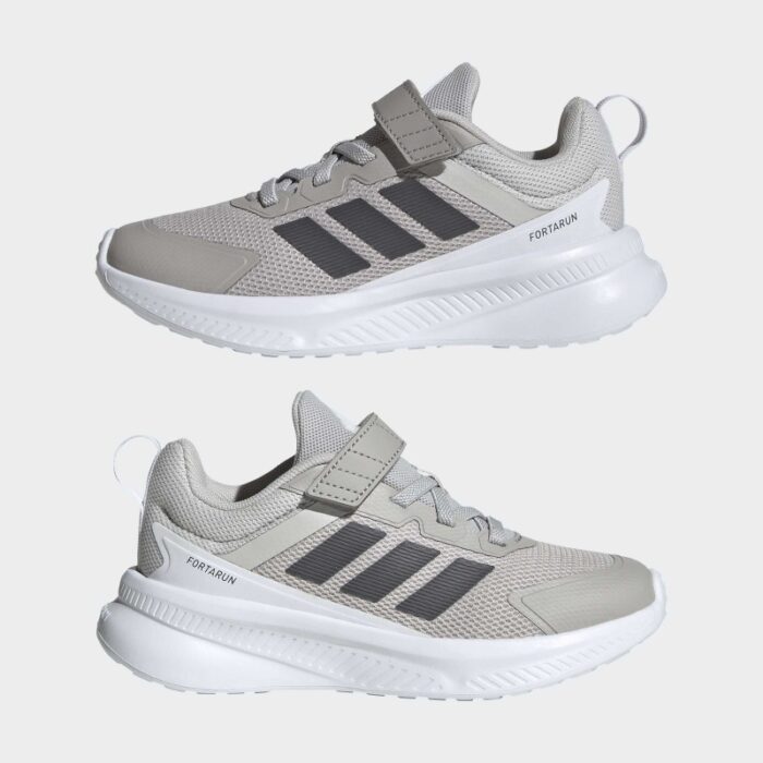 ⁦adidas Kids' Fortarun 4.0 Shoes - Grey⁩ - الصورة ⁦10⁩