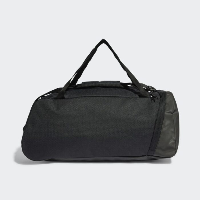 ⁦adidas Unisex' Essentials 3-Stripes Duffel Bag Small-Black⁩ - الصورة ⁦2⁩