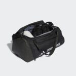 ⁦adidas Unisex' Essentials 3-Stripes Duffel Bag Small-Black⁩ - الصورة ⁦4⁩