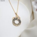 سلسال ذهبي قل شكل دائري - سورة الفلق كفالة سنتين ضد تغير اللون