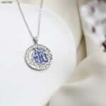 سلسال اسلامي (اللون: فضي وأزرق ) كفالة سنتين ضد تغير اللون