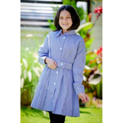 مريول السعافين بكسرات  لون أزرق قبه زرقا ء