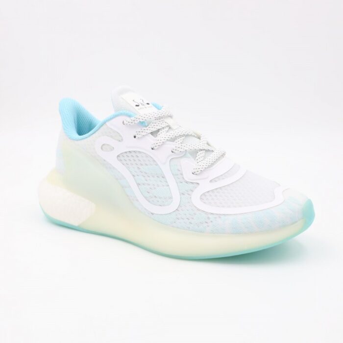 ⁦حذاء رياضي للنساء لون أبيض وأزرق⁩ - الصورة ⁦2⁩
