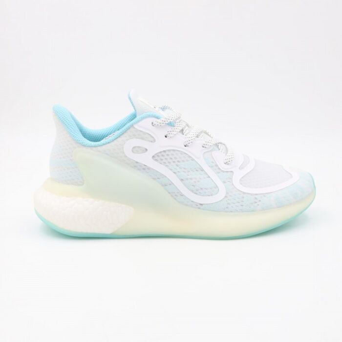 ⁦حذاء رياضي للنساء لون أبيض وأزرق⁩ - الصورة ⁦3⁩