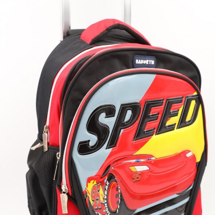 103388754_68a83f5c94b67 حقيبة مدرسية عجل بتصميم سيارة حجم 16 انش لون سكني - الصورة 1